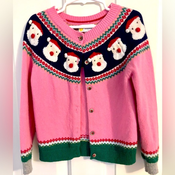 Mini Boden Pink Santa Sweater - Picture 3 of 6